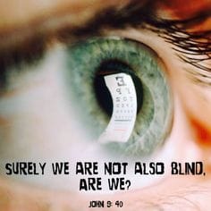 miracle monday: surely we are not blind . . .