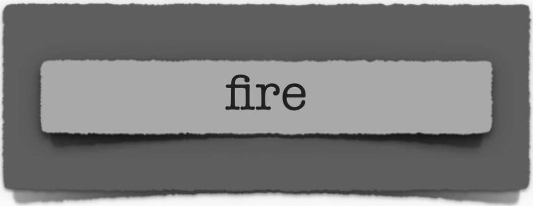 lenten journal: fire