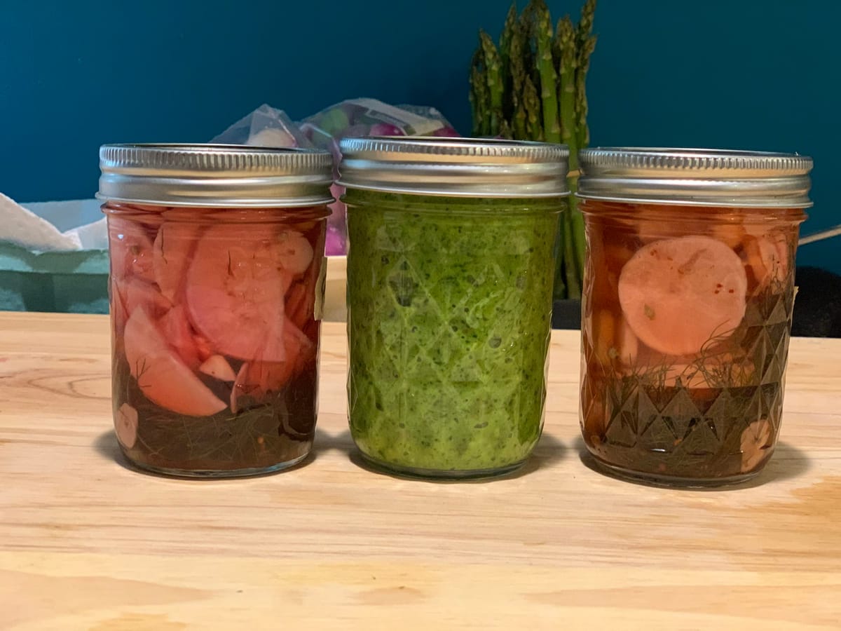 pesto and pickles: the metaphors