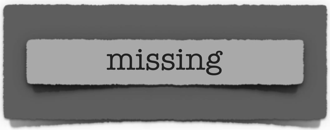 lenten journal: missing