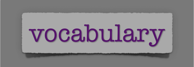 lenten journal: vocabulary