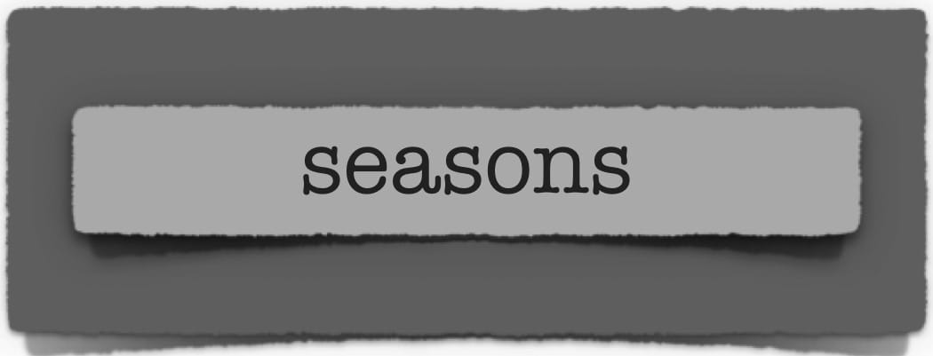 lenten journal: seasons