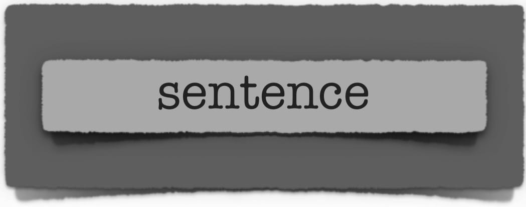 lenten journal: sentence