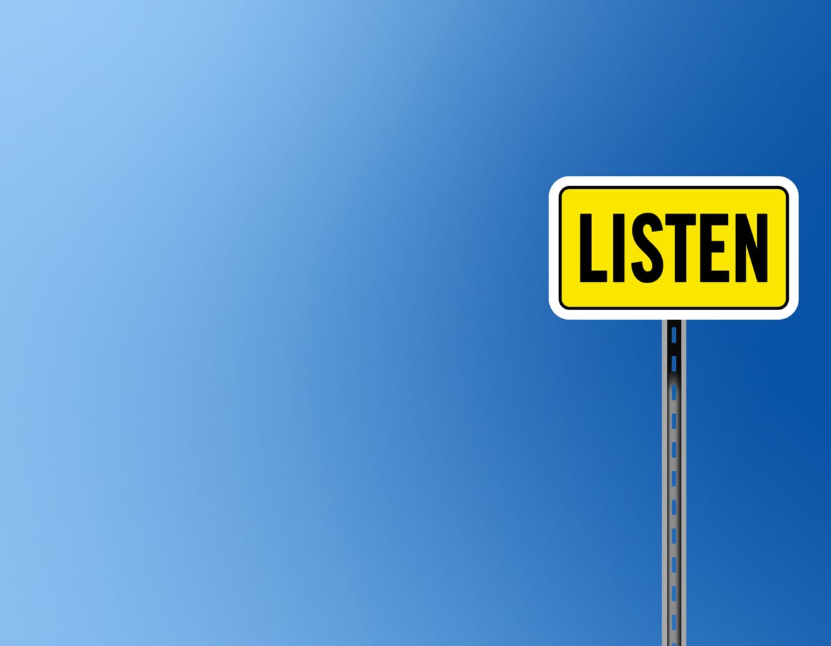 advent journal: listen . . .