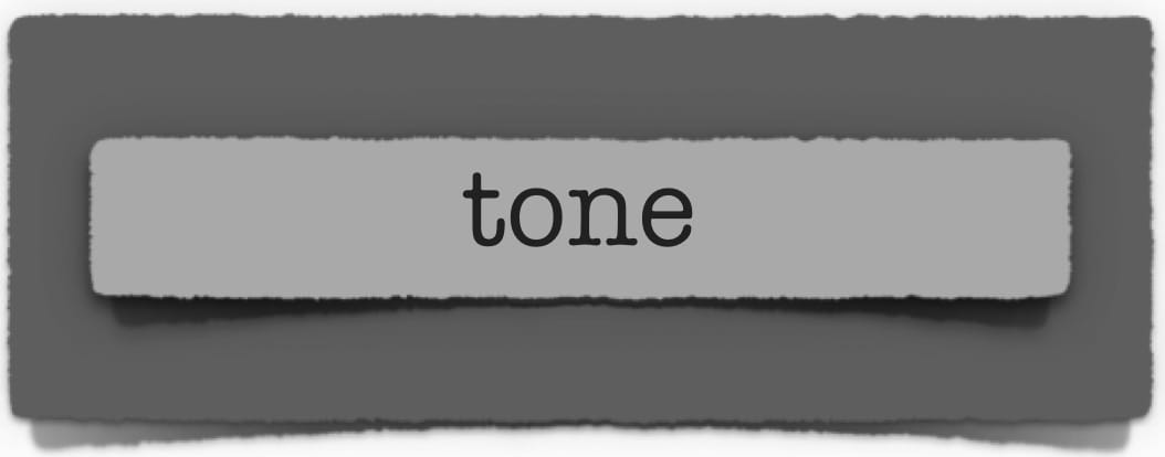 lenten journal: tone