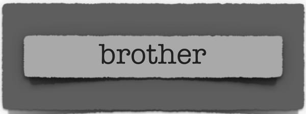 lenten journal: brother