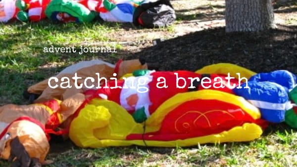 advent journal: catching a breath