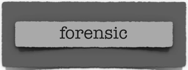 lenten journal: forensic