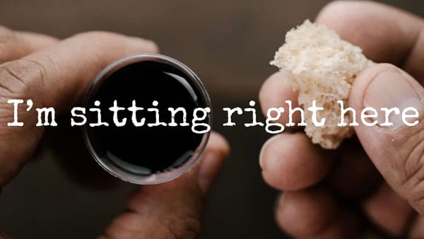 I'm sitting right here