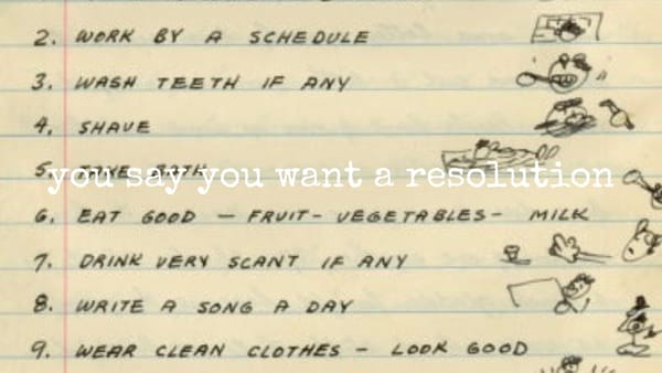 you say you want a resolution