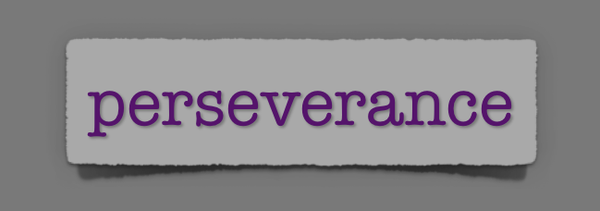 lenten journal: perseverance