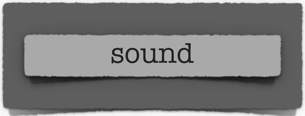lenten journal: sound