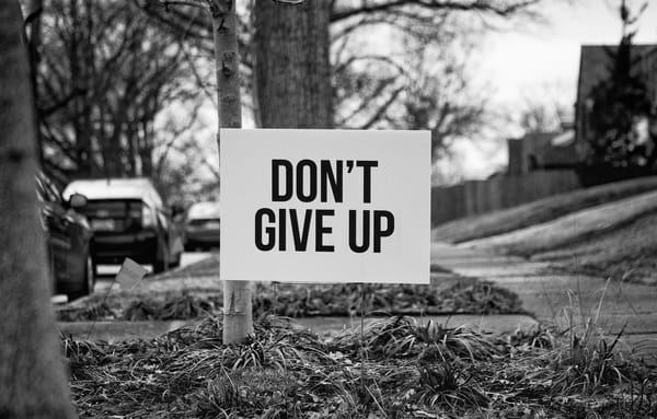 lenten journal: don't give up