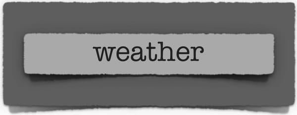 lenten journal: weather